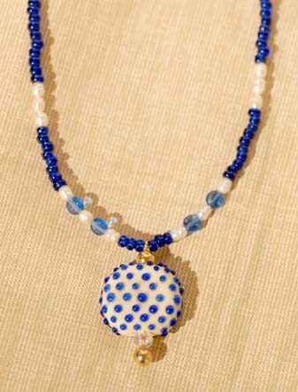 Lamp Work Glass Necklace